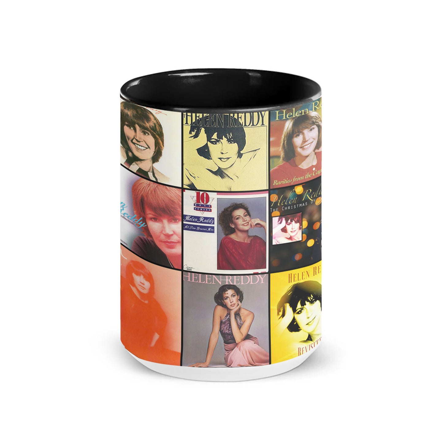 Helen Reddy Accent Mug – Music Album Collage