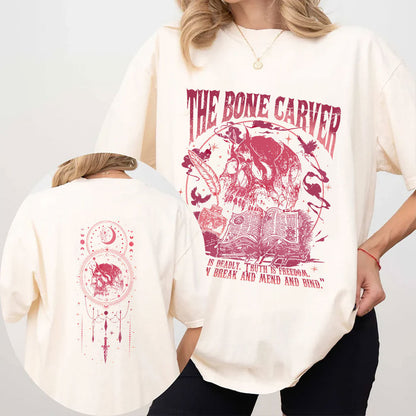 The Bone Carver Tee – Speak with Death, Walk with Power ☠️