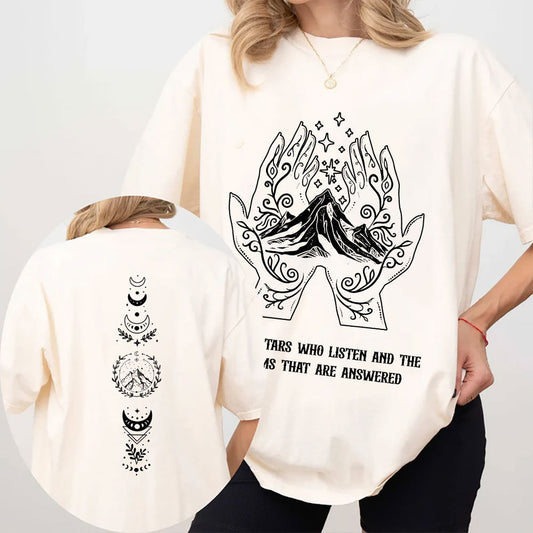 "To the Stars Who Listen" Celestial Fantasy Tee
