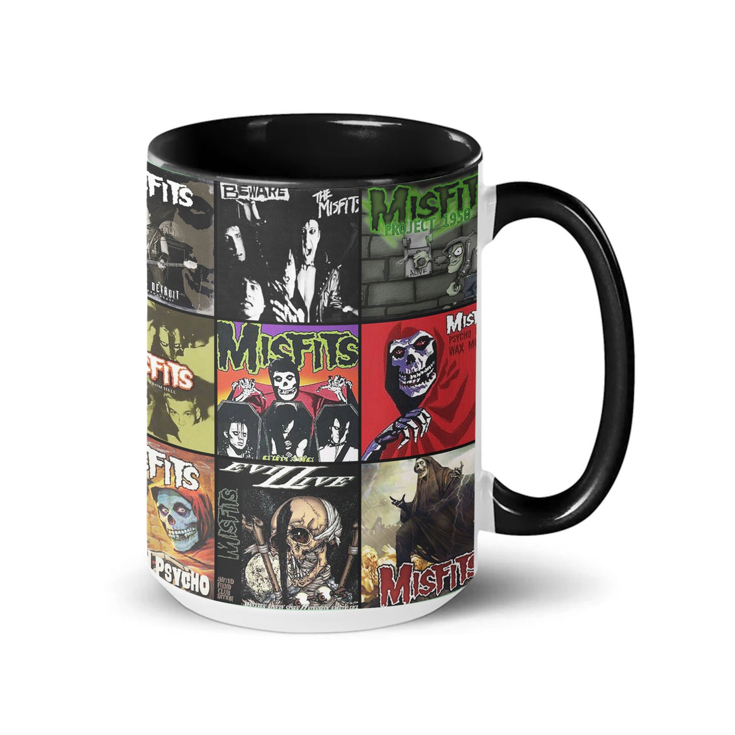 The Misfits Accent Mug – Classic Album Cover Collage Gift for Punk Rock Fans
