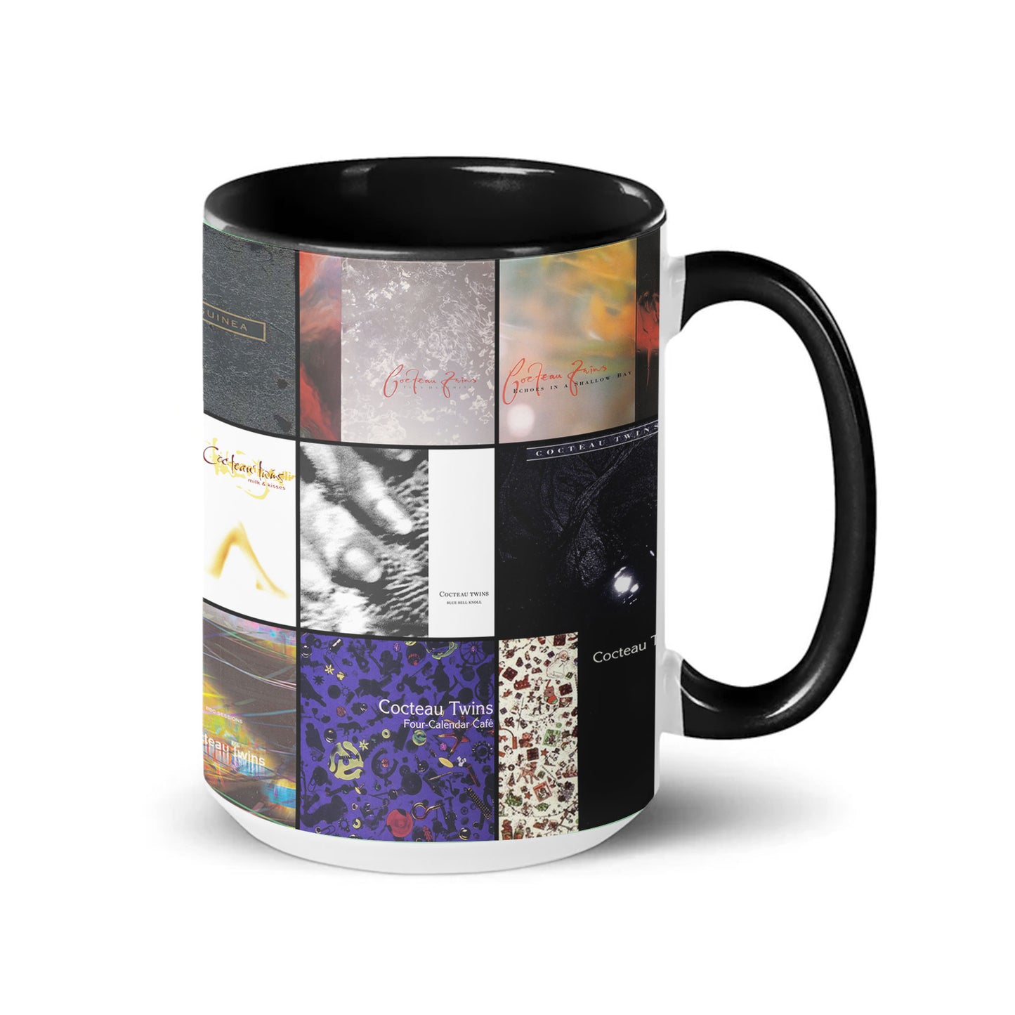 Cocteau Twins Accent Mug – Classic Album Cover Collage Gift for Dream Pop Fans