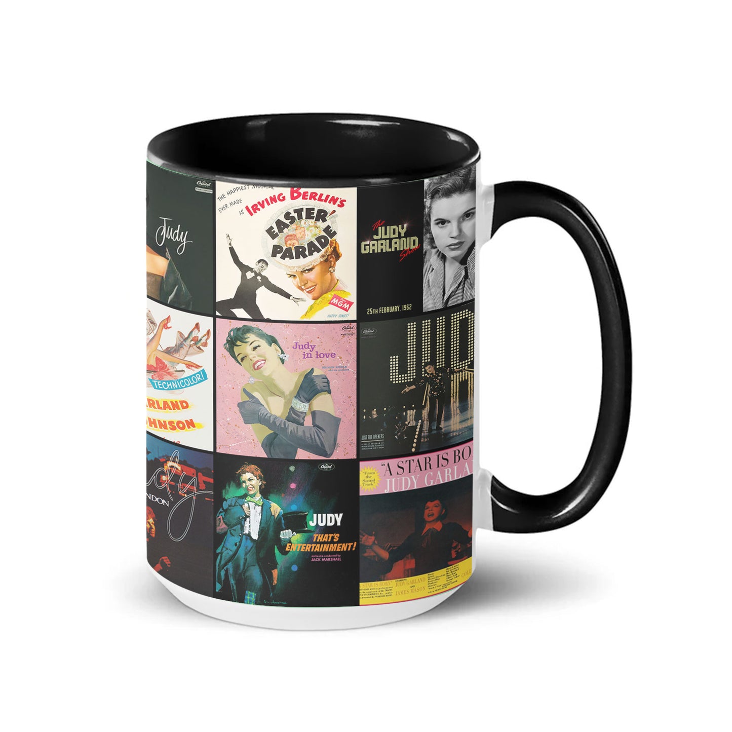 Judy Garland Accent Mug – Album Cover Collage Gift