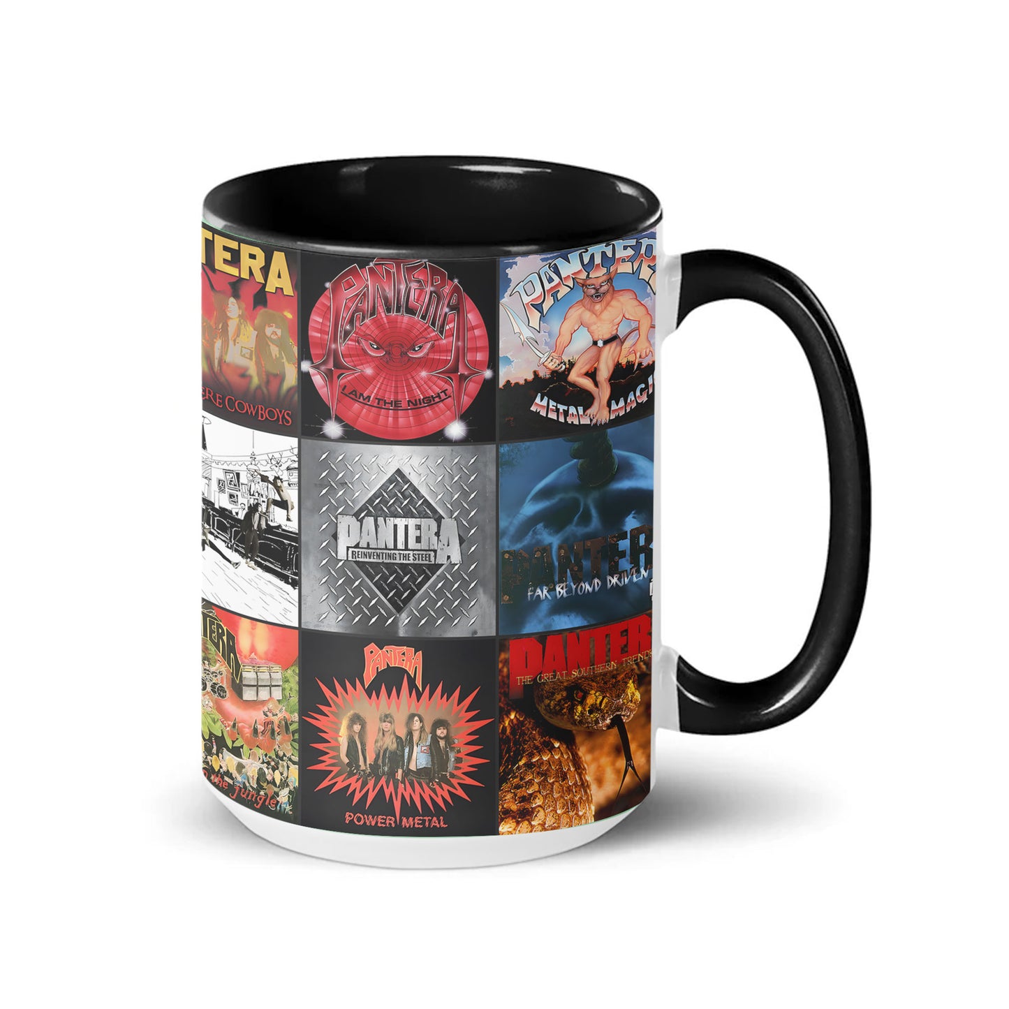 Pantera Accent Mug – Album Cover Collage Gift