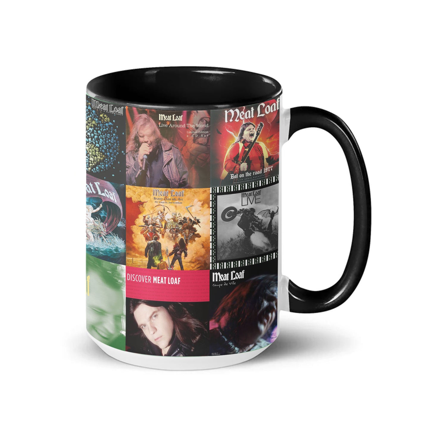 Meat Loaf Accent Mug – Album Cover Collage Gift
