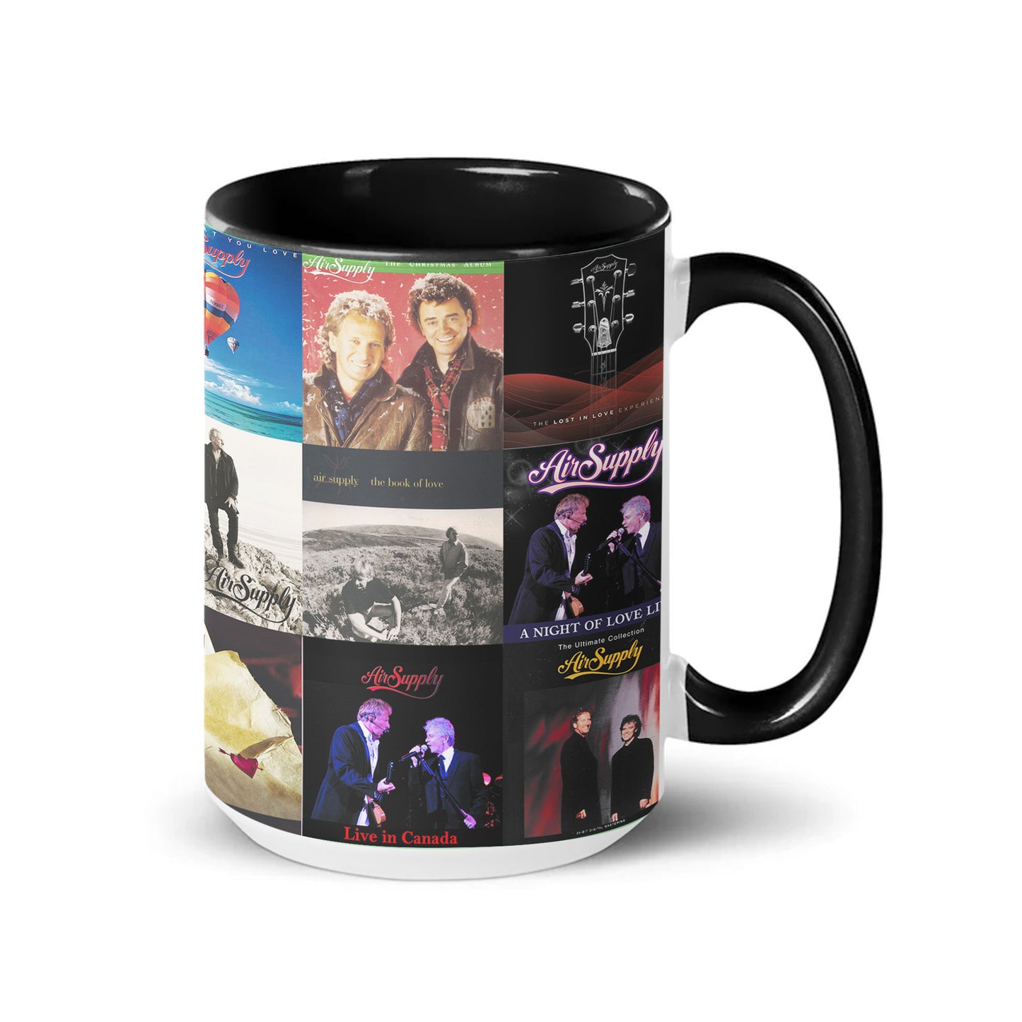 Air Supply Accent Mug – Album Cover Collage Gift