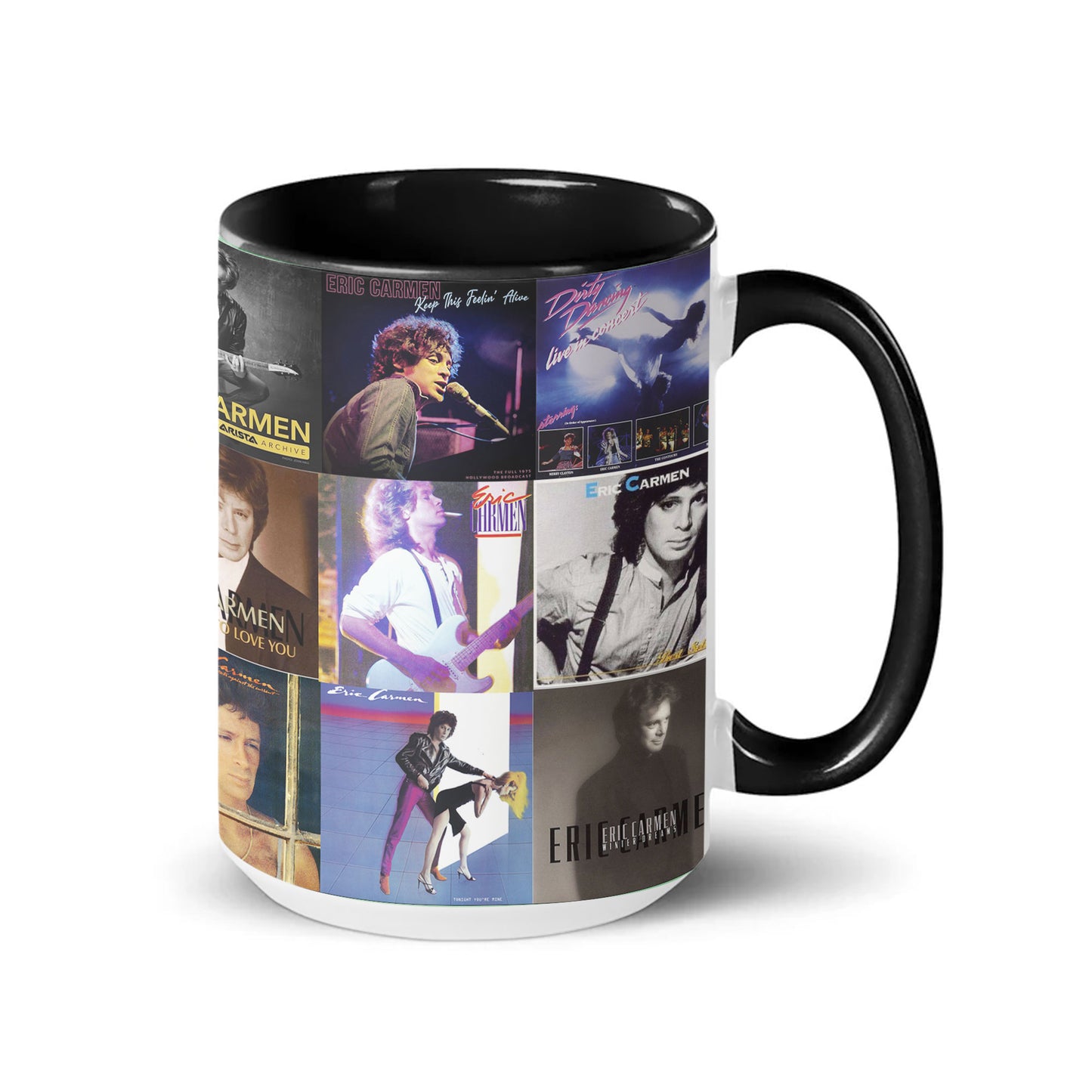 Eric Carmen Accent Mug – Classic Pop-Rock Album Collage Gift