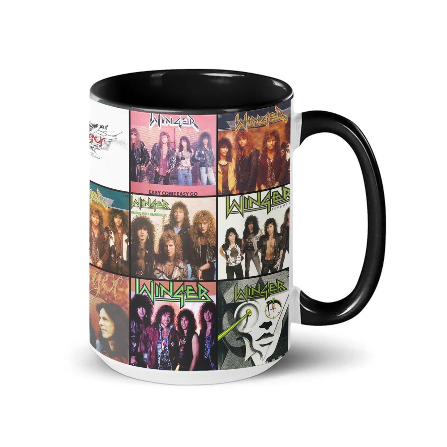 Winger Accent Mug – Album Cover Collage Gift