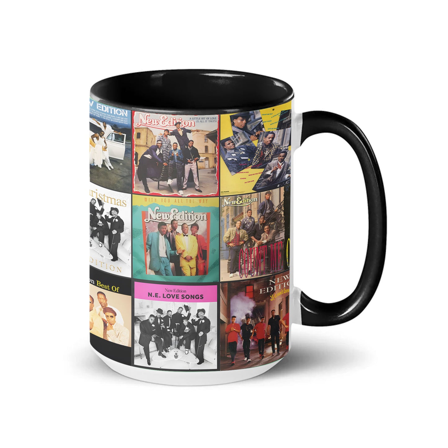 New Edition Accent Mug – Album Cover Collage Gift