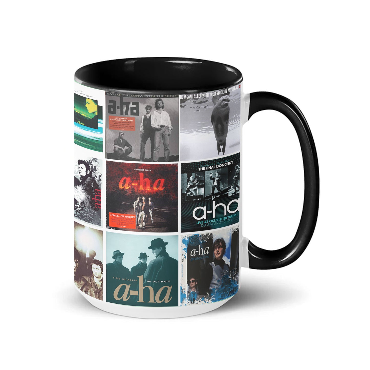A-ha Accent Mug – Synth-Pop Legends Album Collage Gift