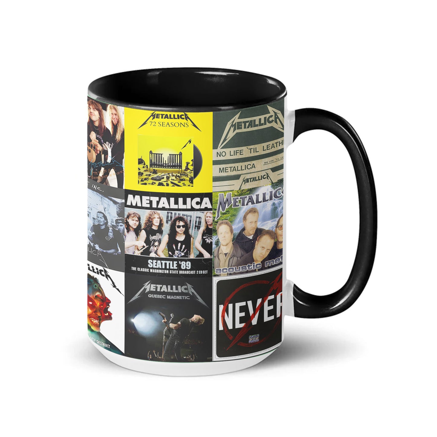 Metallica Album Art Collection Accent Mug for Rock Fans & Music Lovers