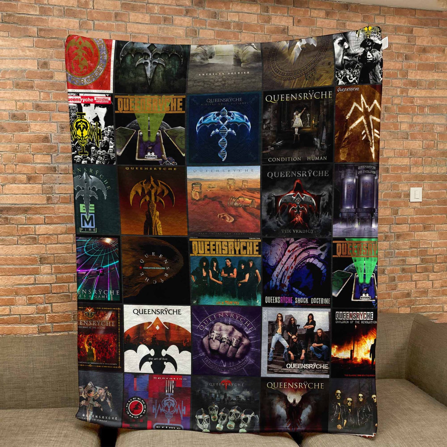 Queensrÿche Sherpa Blanket – Progressive Metal Legends in Every Stitch