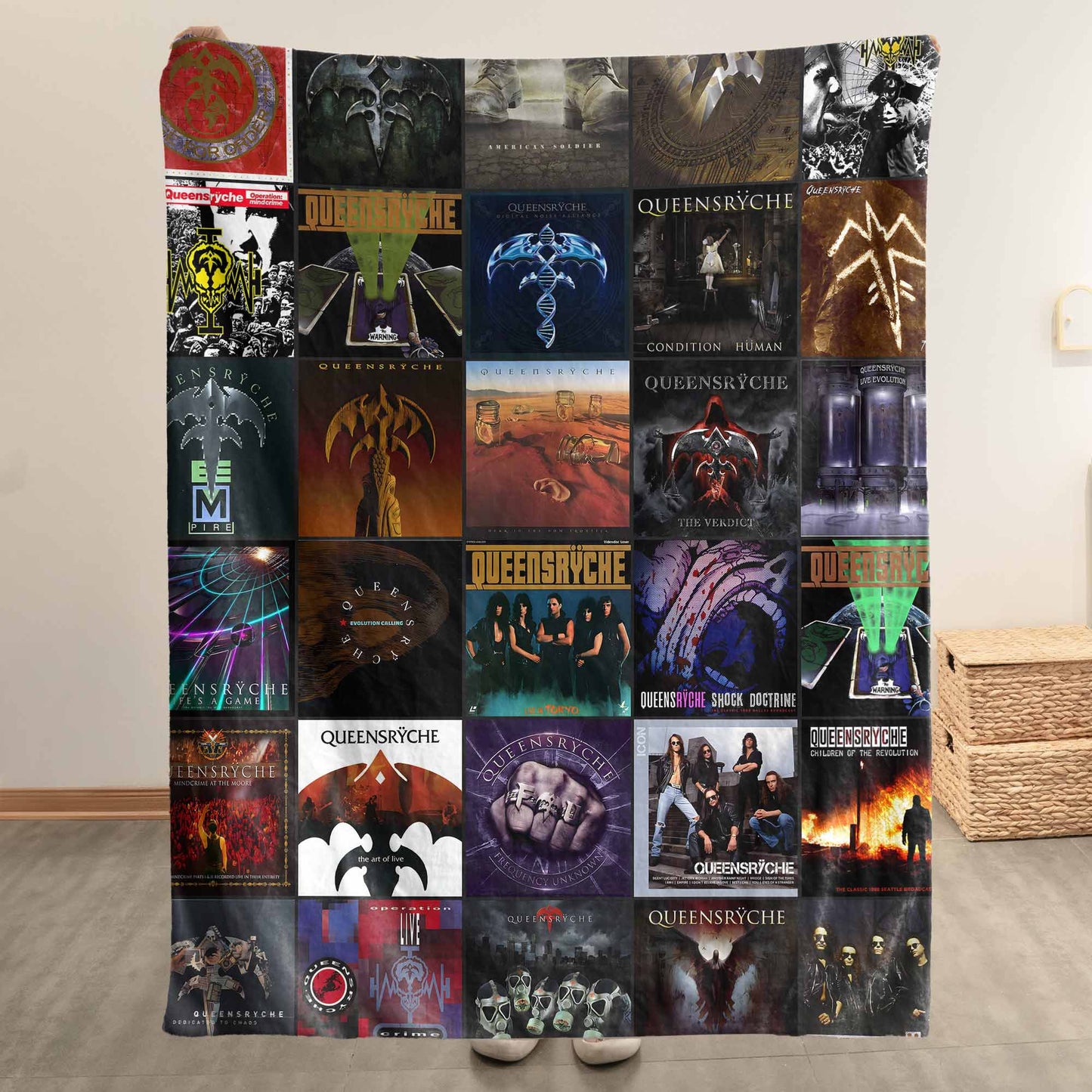 Queensrÿche Sherpa Blanket – Progressive Metal Legends in Every Stitch