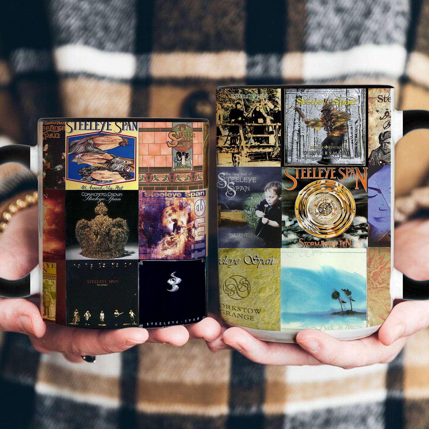 Steeleye Span Accent Mug – Folk Rock Album Cover Collage Gift