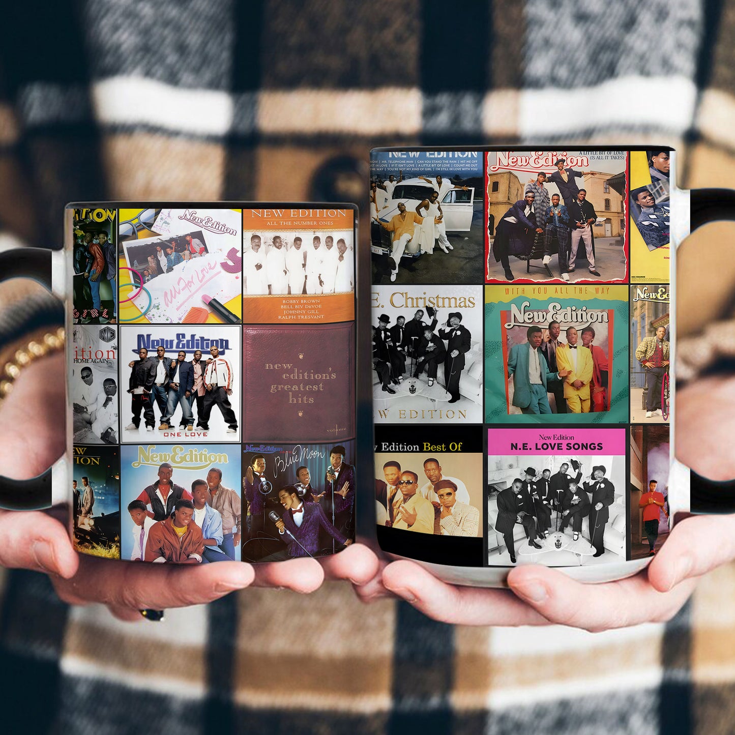 New Edition Accent Mug – Album Cover Collage Gift