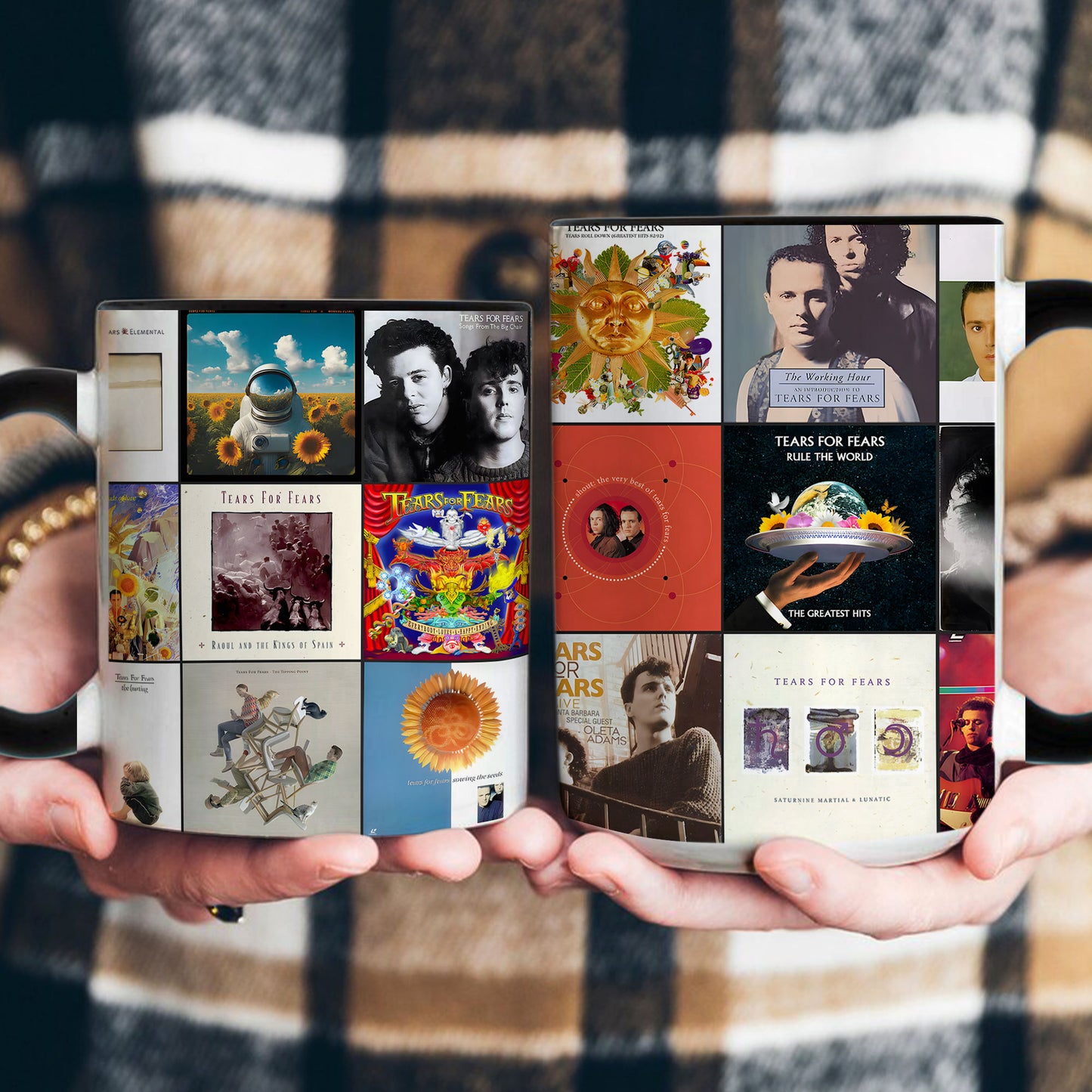 Tears for Fears Accent Mug – Album Cover Collage Gift