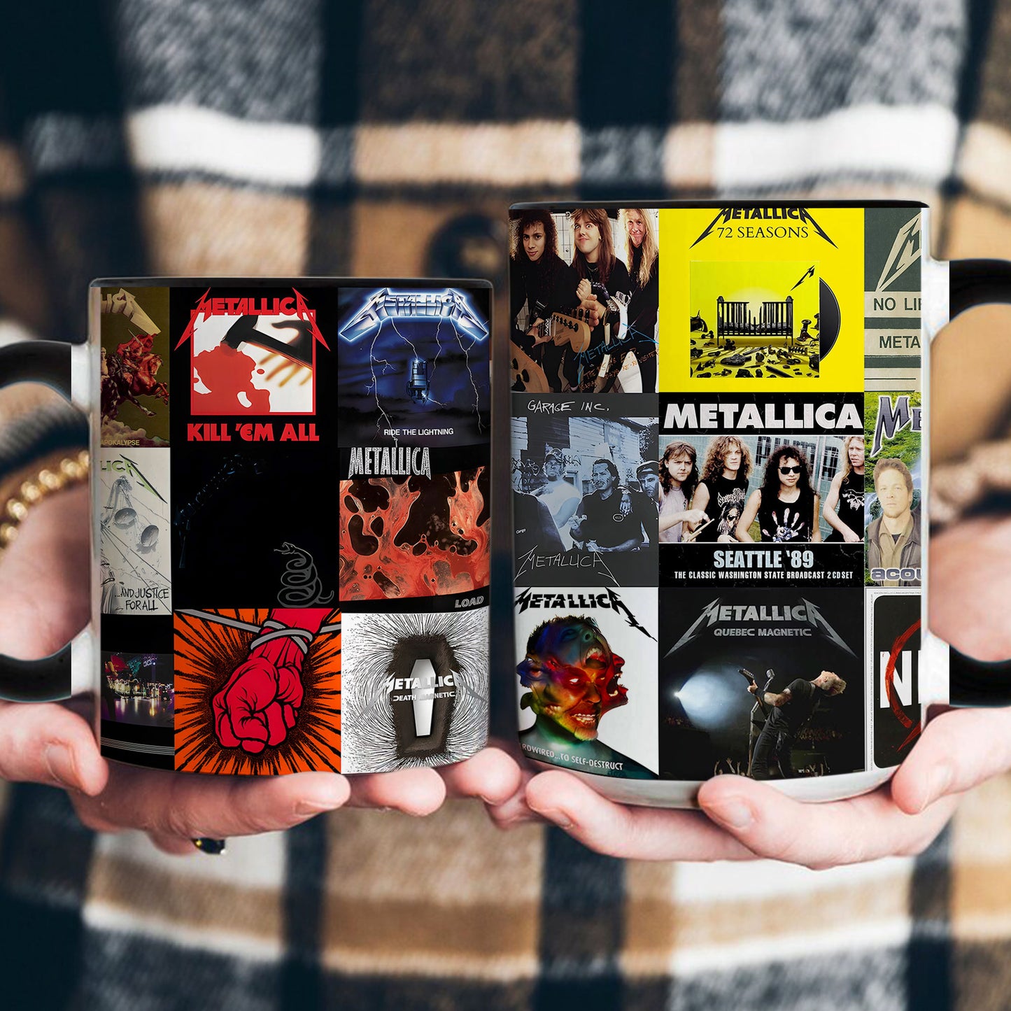 Metallica Album Art Collection Accent Mug for Rock Fans & Music Lovers