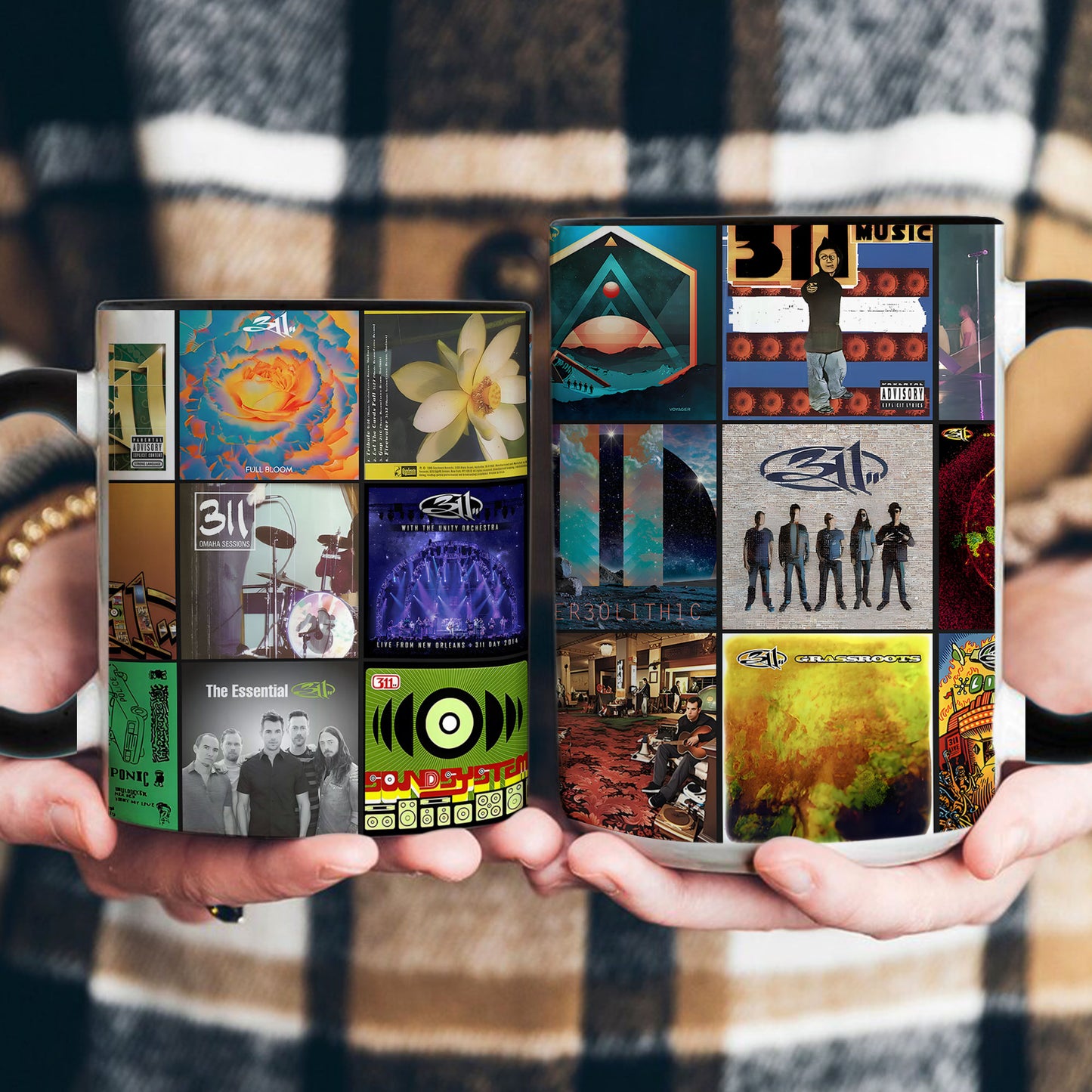 311 Accent Mug - Alternative Rock & Reggae Fusion Album Collage Gift