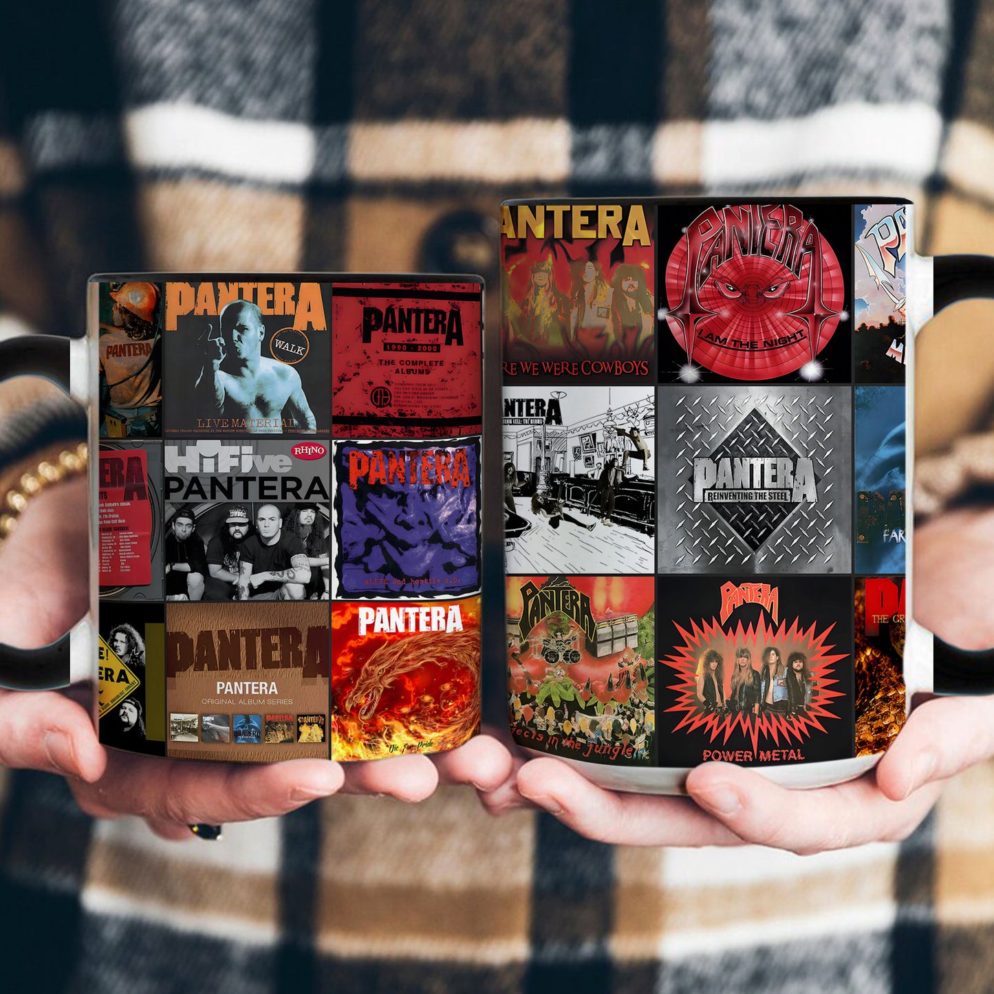 Pantera Accent Mug – Album Cover Collage Gift