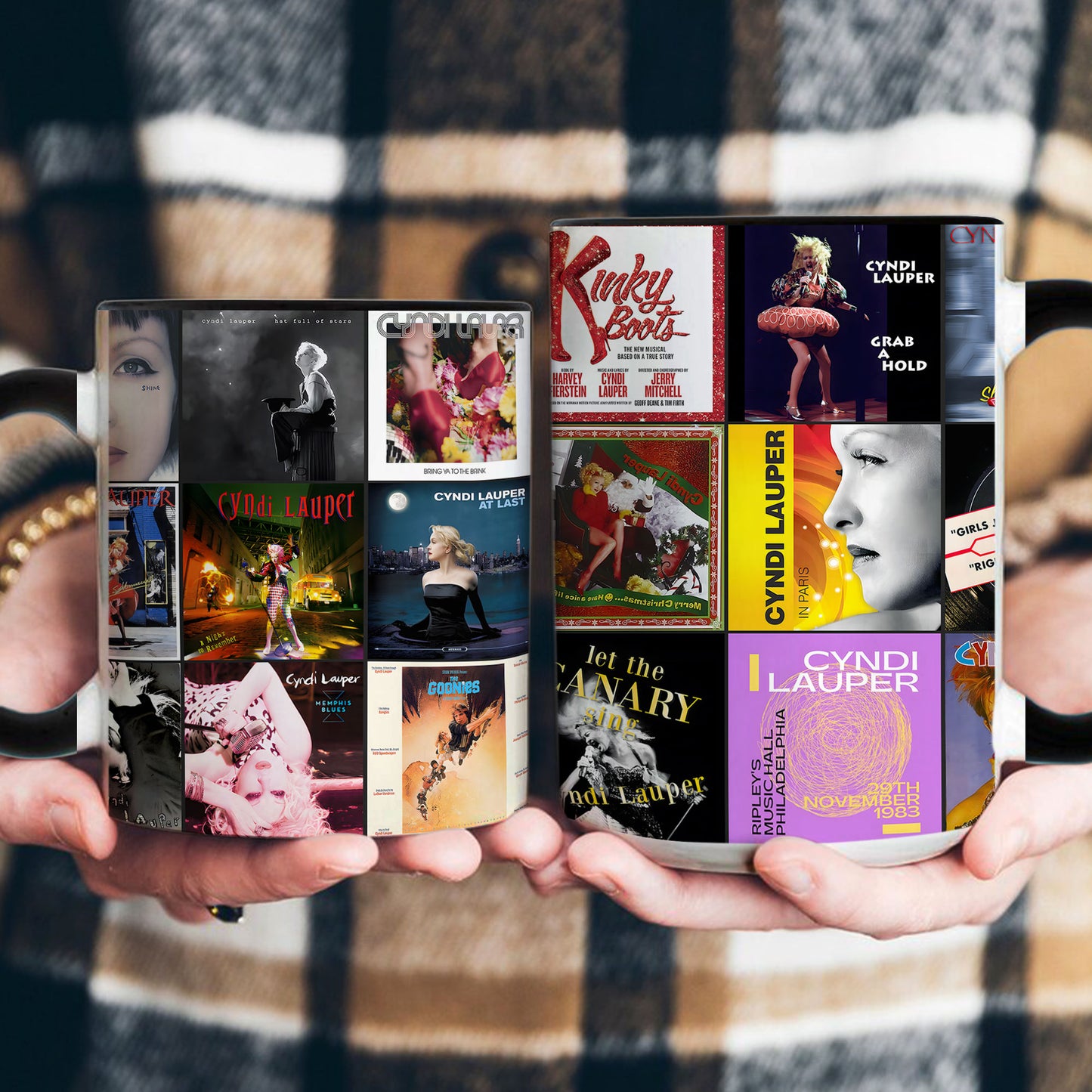 Cyndi Lauper Accent Mug – Album Cover Collage Gift