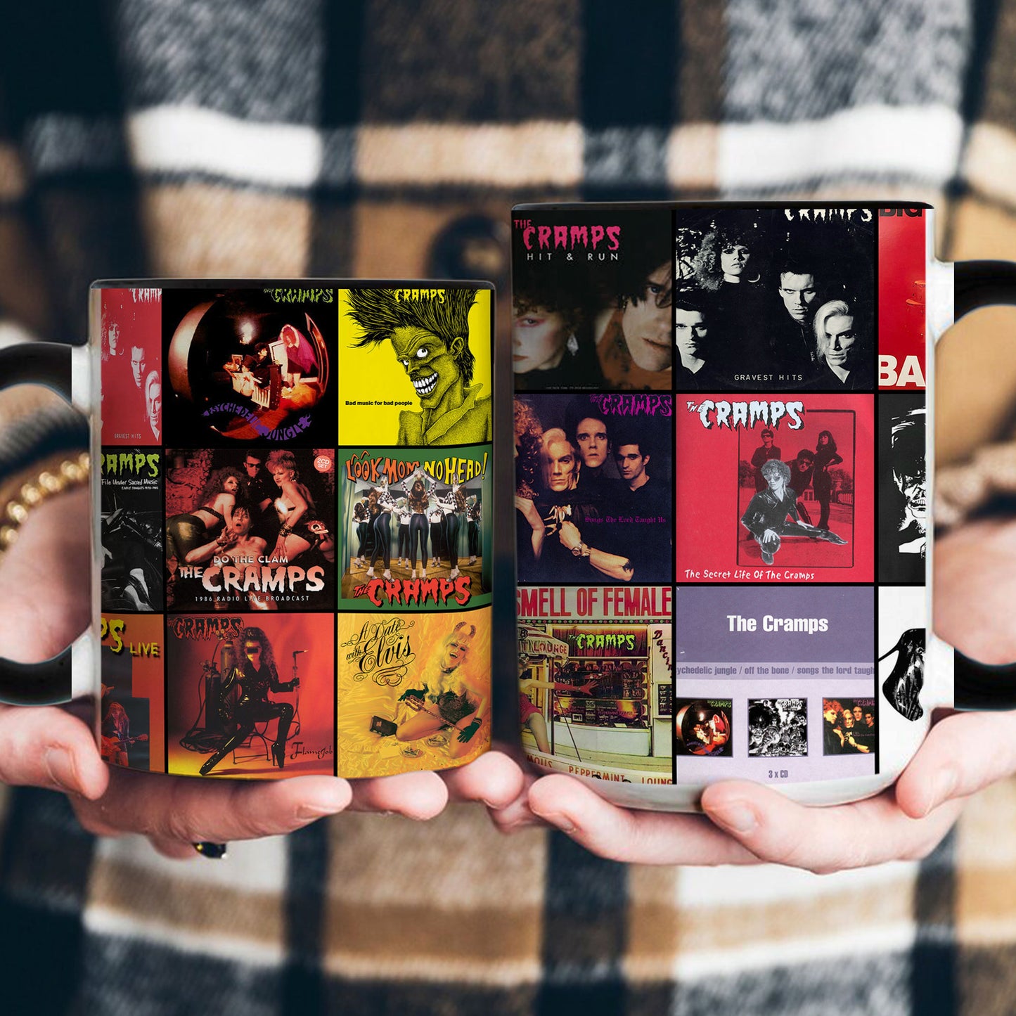 The Cramps Accent Mug – Iconic Album Cover Collage Gift