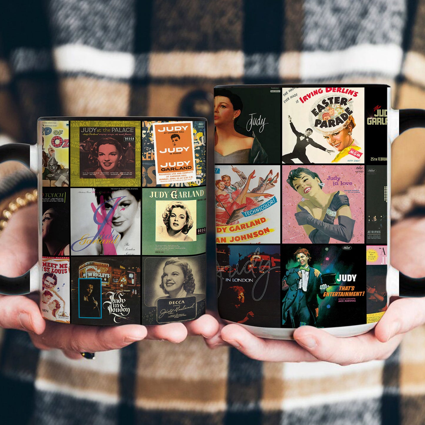 Judy Garland Accent Mug – Album Cover Collage Gift