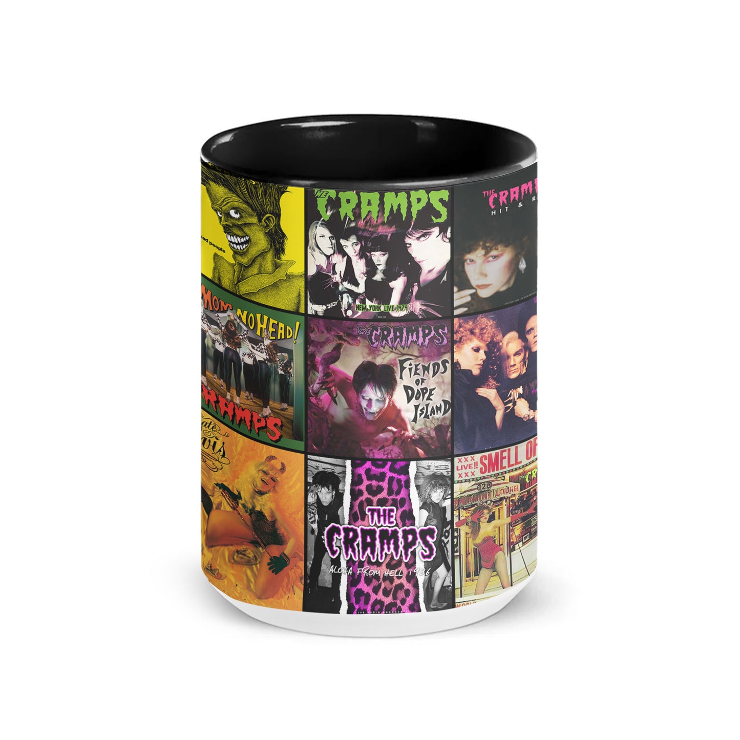 The Cramps Accent Mug – Iconic Album Cover Collage Gift