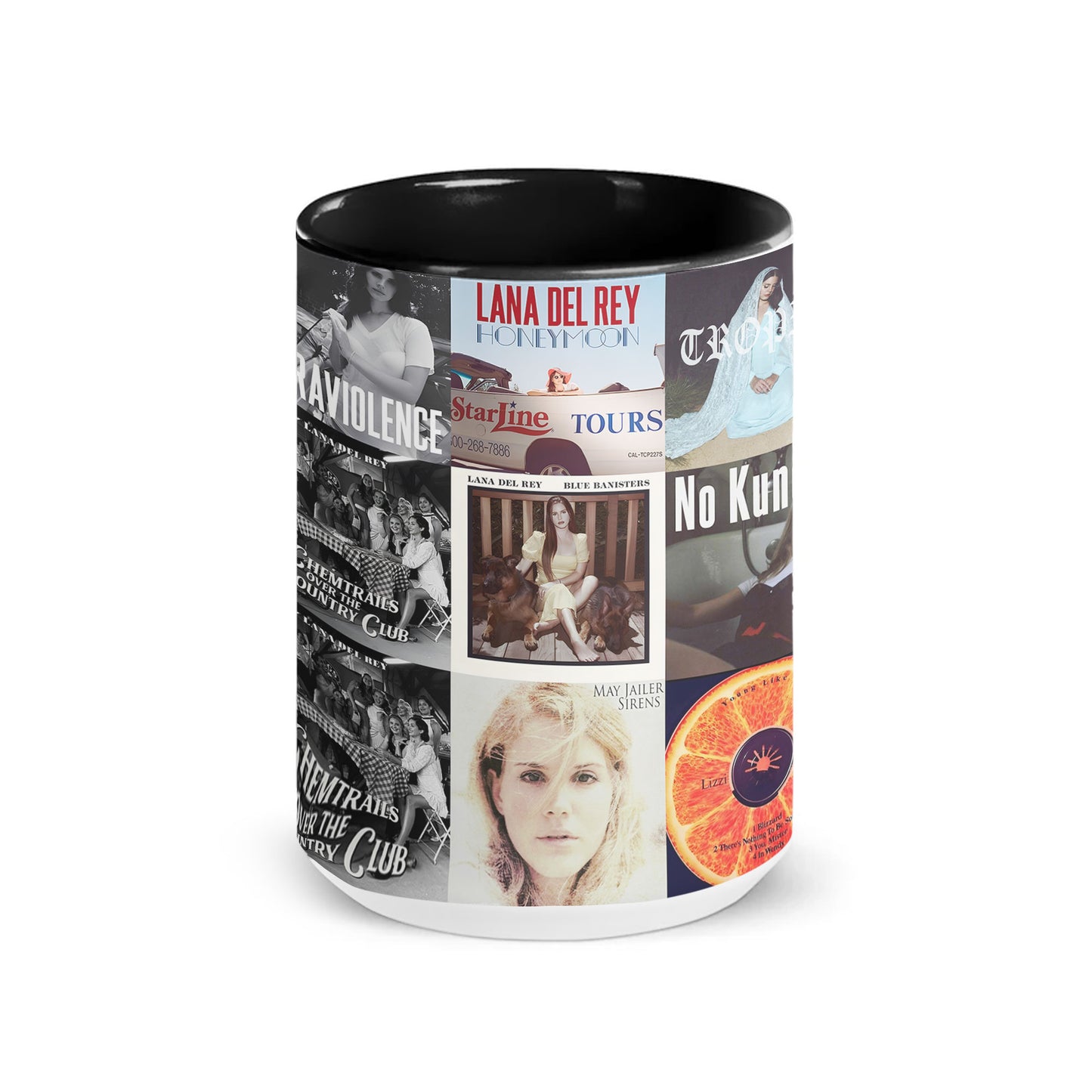 Lana Del Rey Accent Mug – Classic Album Cover Collage Gift for Fans