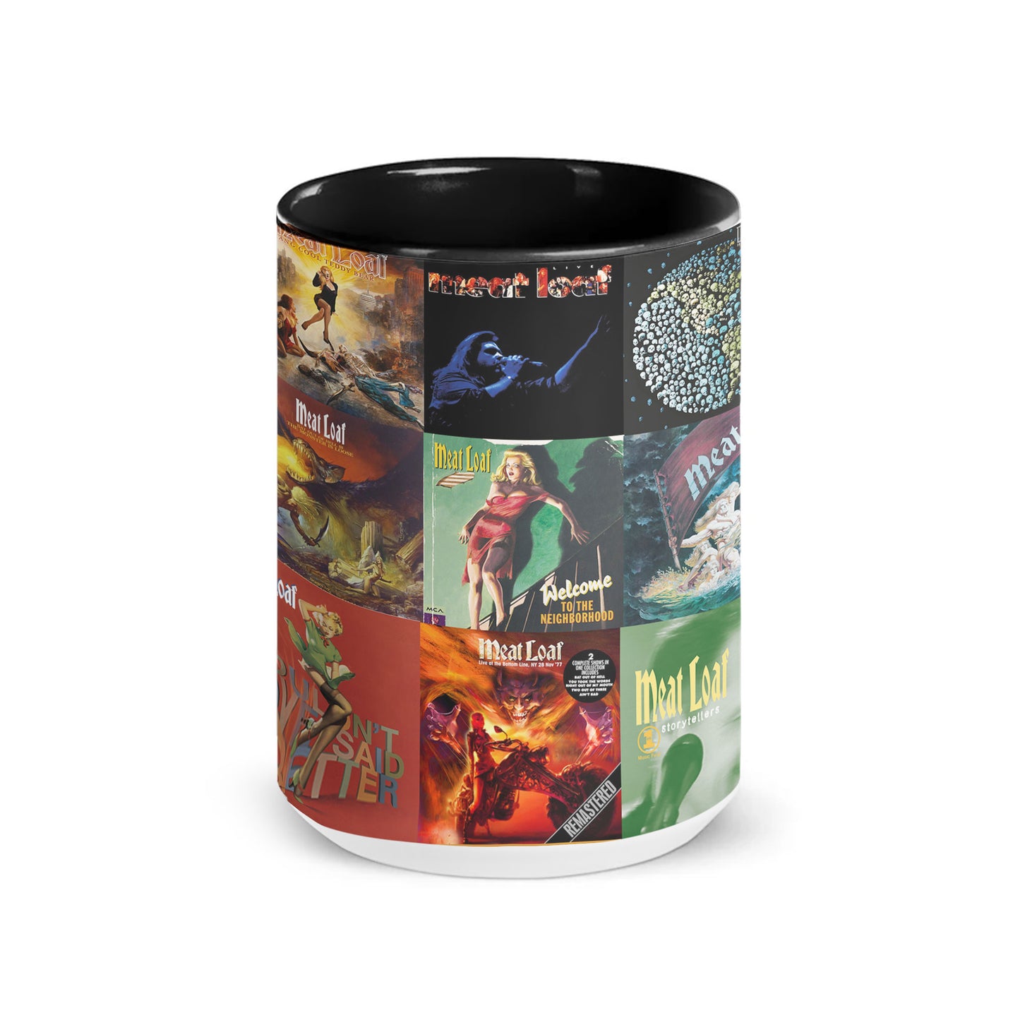 Meat Loaf Accent Mug – Album Cover Collage Gift