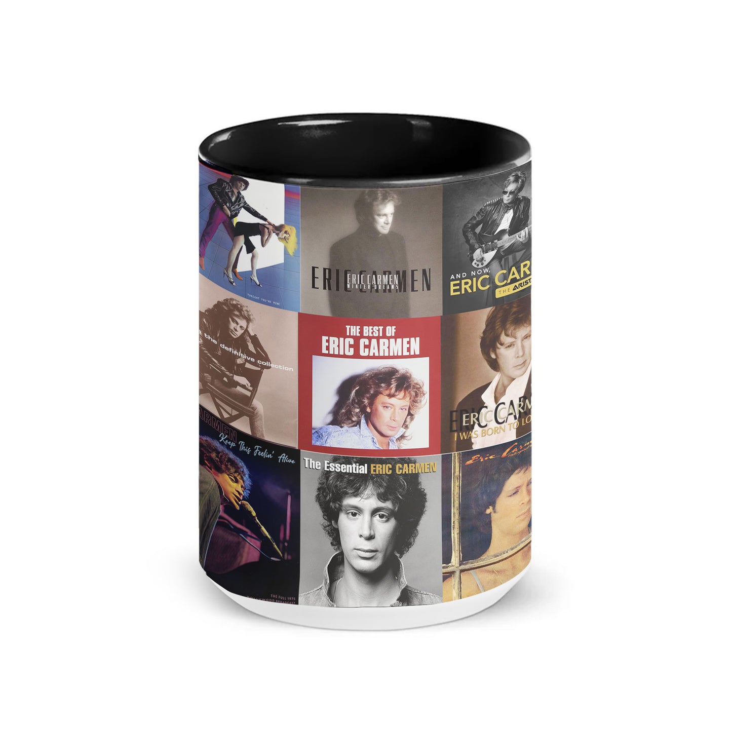 Eric Carmen Accent Mug – Classic Pop-Rock Album Collage Gift
