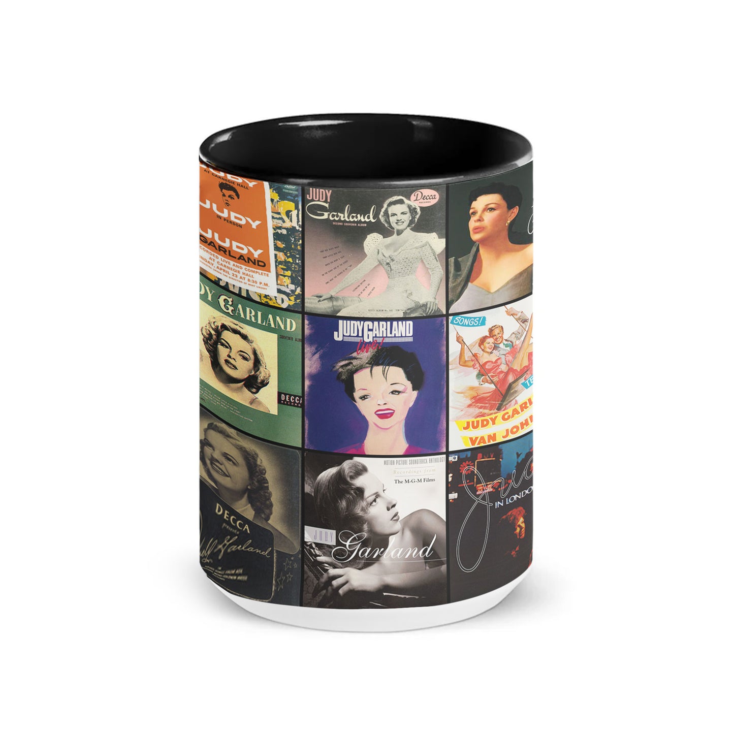 Judy Garland Accent Mug – Album Cover Collage Gift