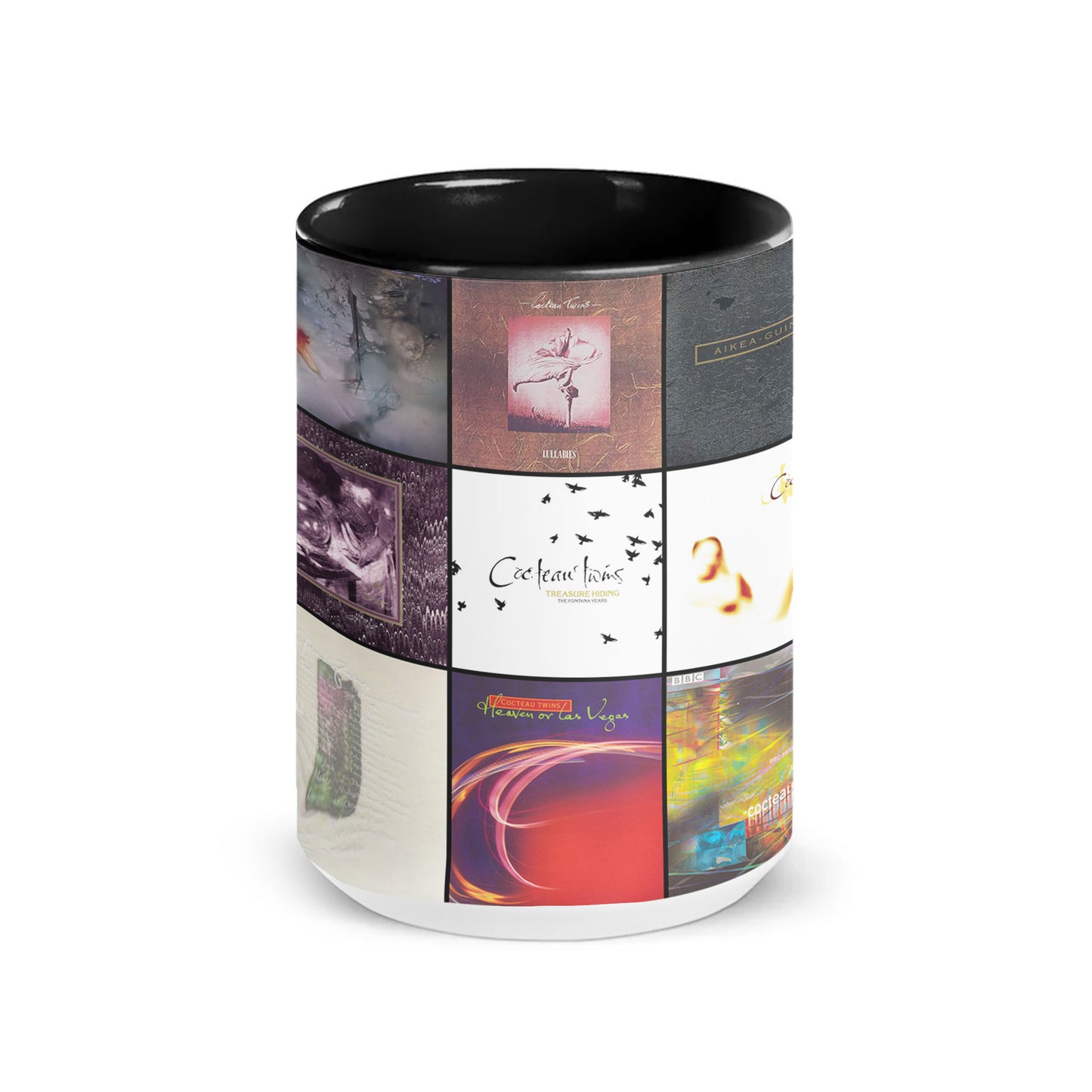 Cocteau Twins Accent Mug – Classic Album Cover Collage Gift for Dream Pop Fans