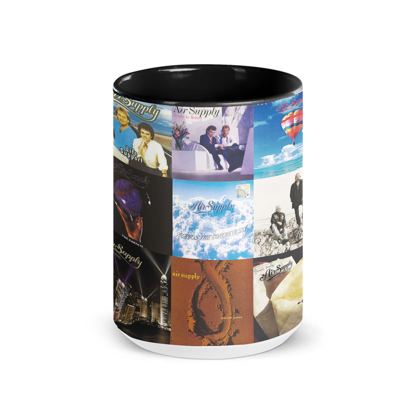 Air Supply Accent Mug – Album Cover Collage Gift