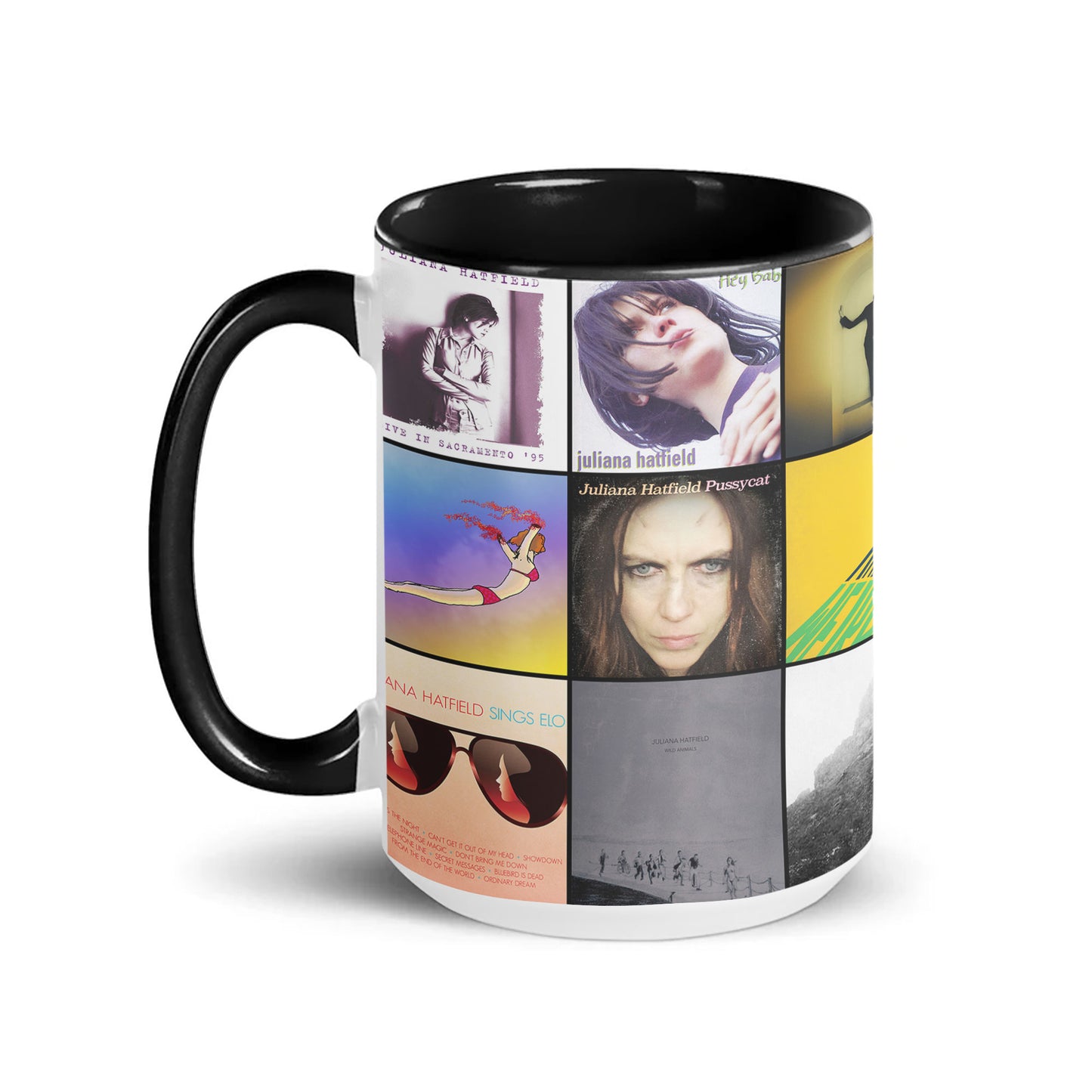 Juliana Hatfield Accent Mug – Indie Rock Icon Album Collage Gift