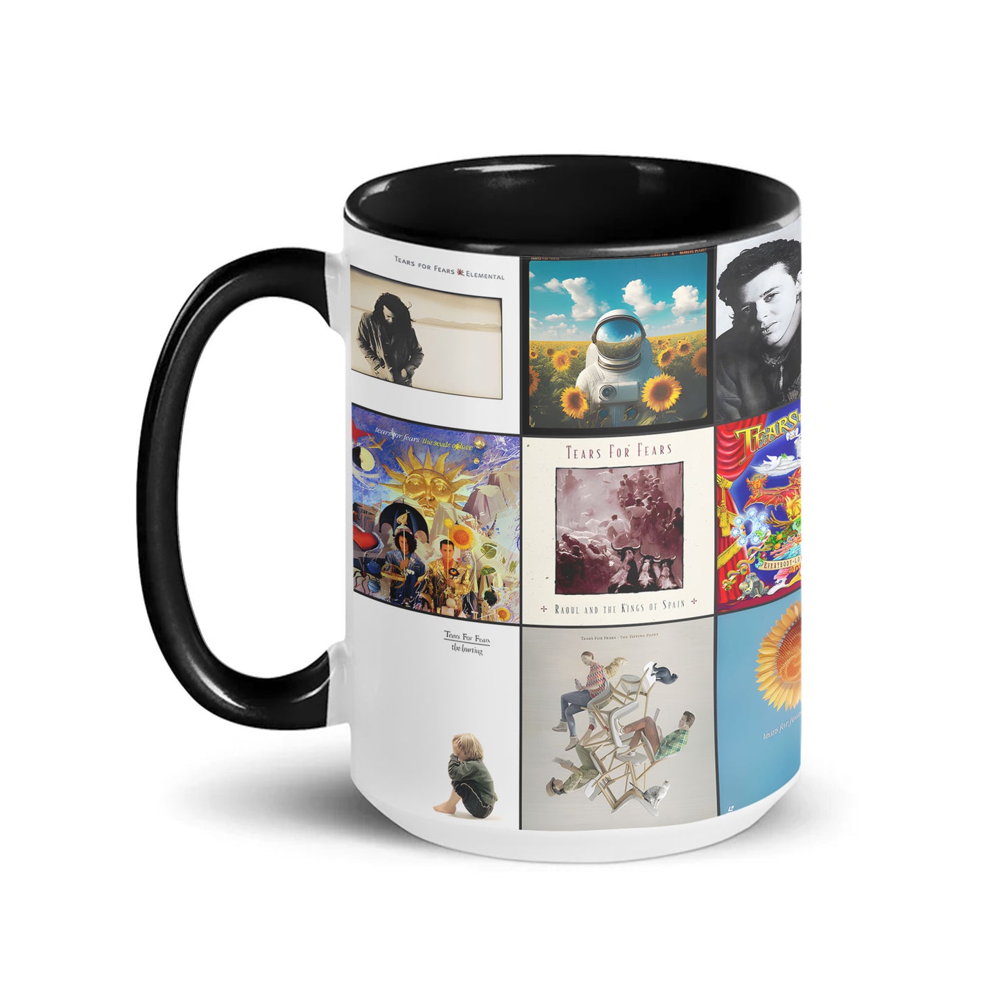 Tears for Fears Accent Mug – Album Cover Collage Gift