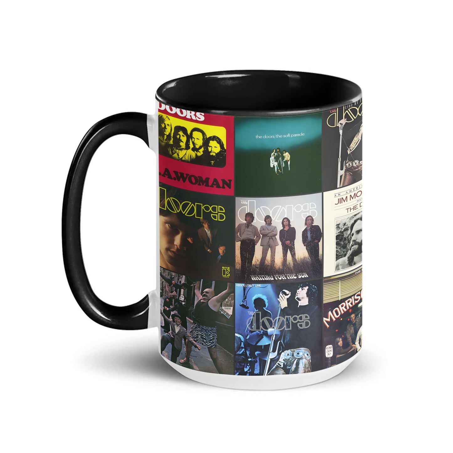The Doors Accent Mug – Classic Album Cover Collage Gift for Music Lovers