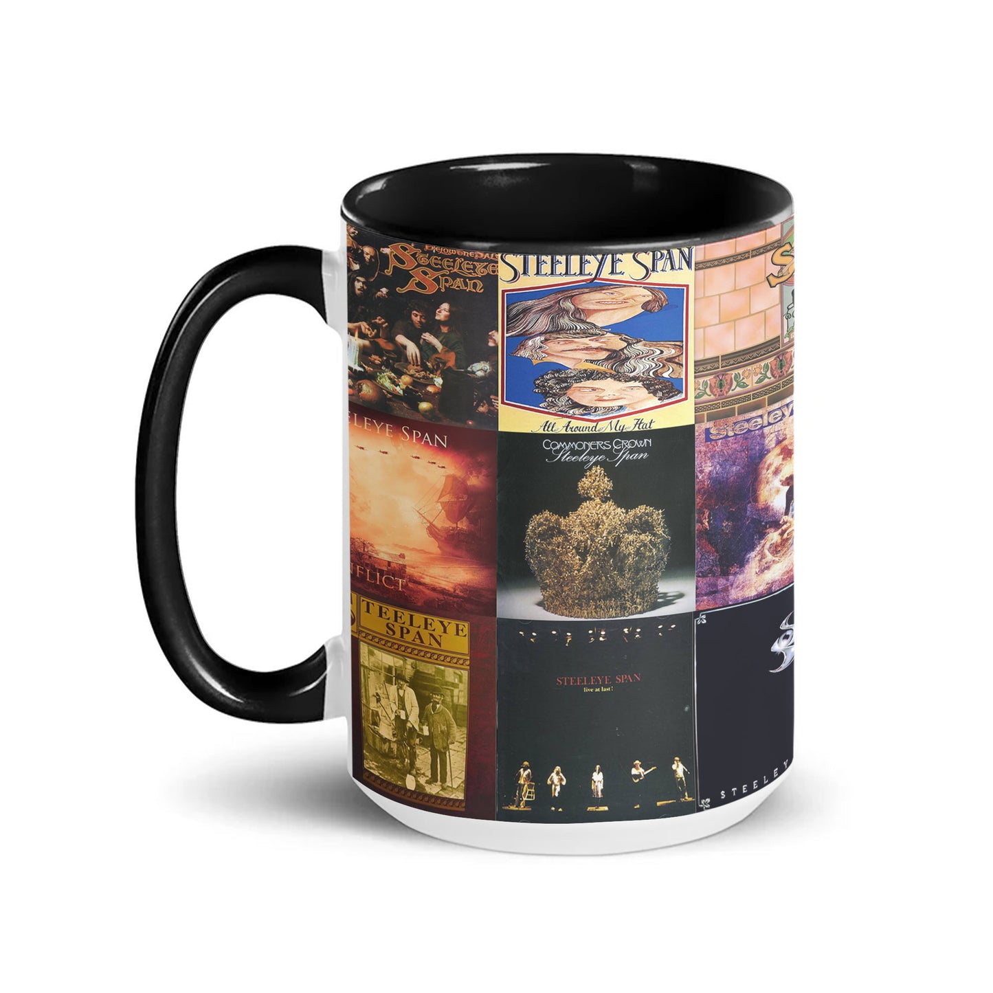 Steeleye Span Accent Mug – Folk Rock Album Cover Collage Gift