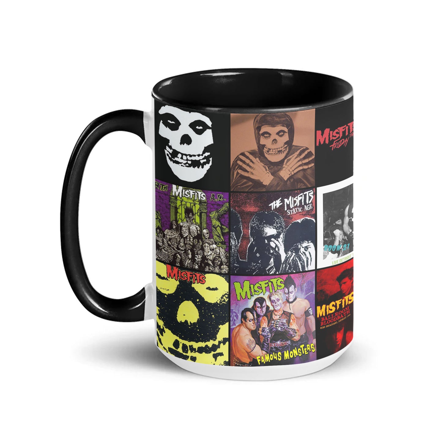 The Misfits Accent Mug – Classic Album Cover Collage Gift for Punk Rock Fans