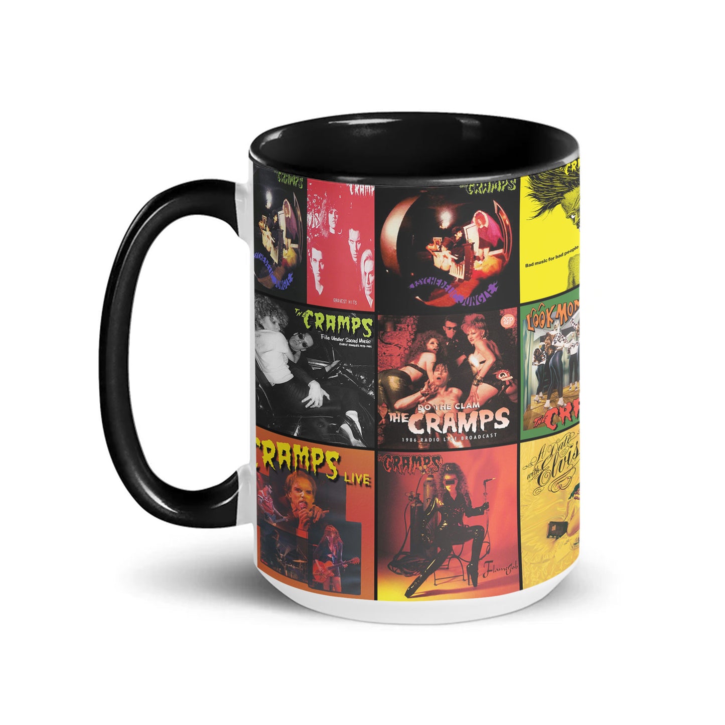 The Cramps Accent Mug – Iconic Album Cover Collage Gift