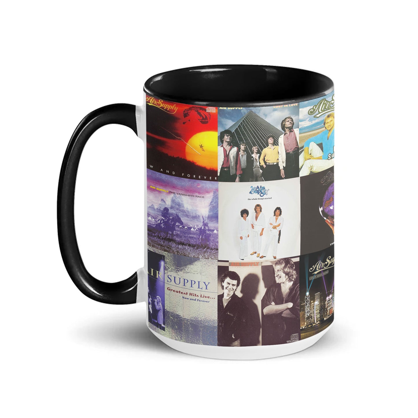Air Supply Accent Mug – Album Cover Collage Gift