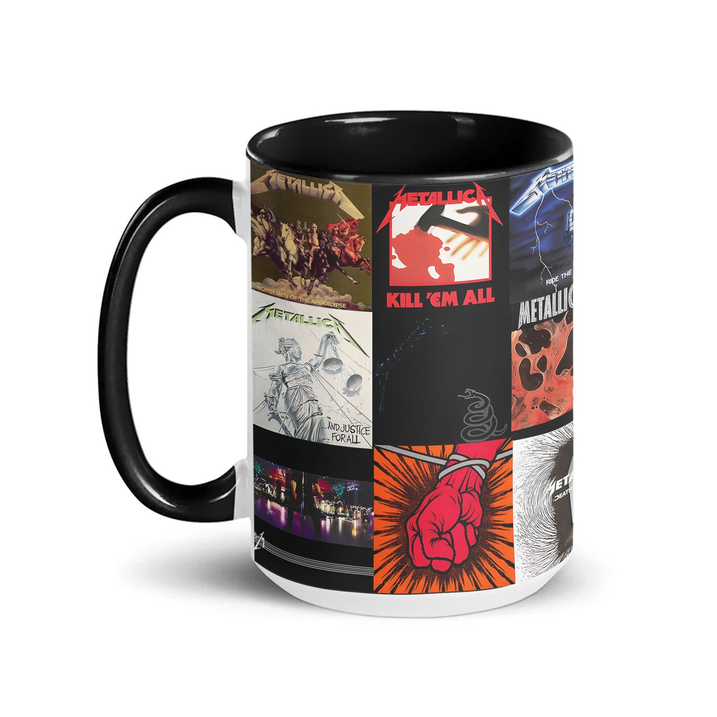 Metallica Album Art Collection Accent Mug for Rock Fans & Music Lovers