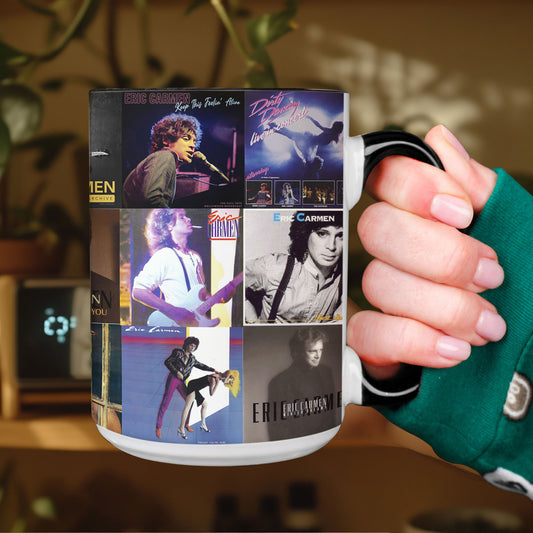 Eric Carmen Accent Mug – Classic Pop-Rock Album Collage Gift