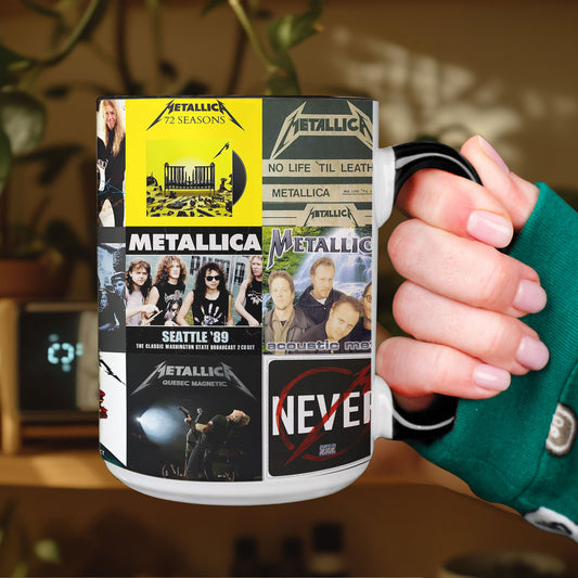 Metallica Album Art Collection Accent Mug for Rock Fans & Music Lovers