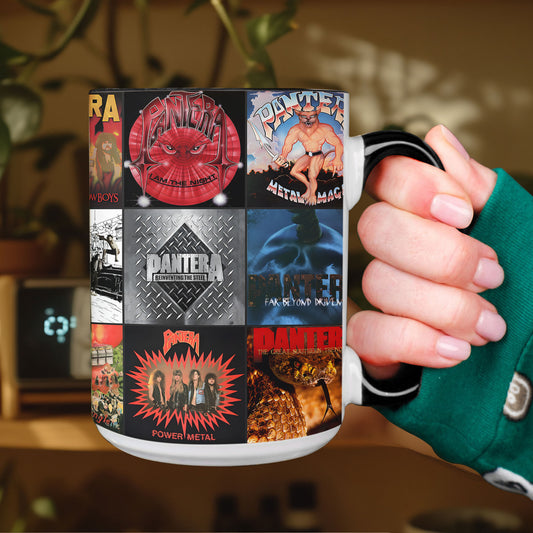 Pantera Accent Mug – Album Cover Collage Gift