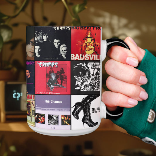 The Cramps Accent Mug – Iconic Album Cover Collage Gift