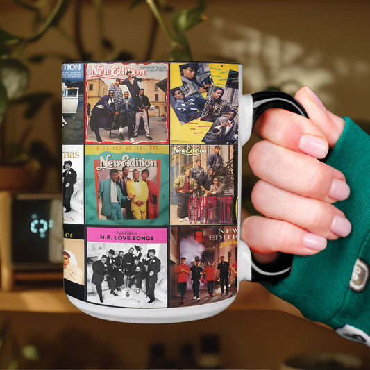 New Edition Accent Mug – Album Cover Collage Gift