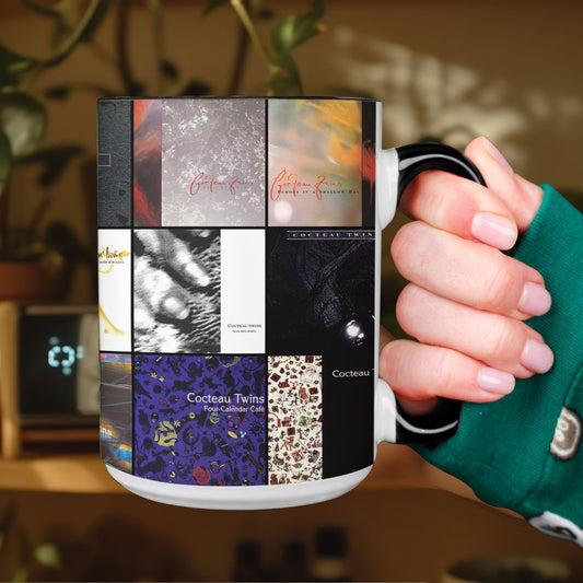 Cocteau Twins Accent Mug – Classic Album Cover Collage Gift for Dream Pop Fans