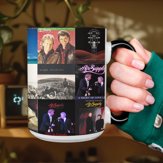 Air Supply Accent Mug – Album Cover Collage Gift