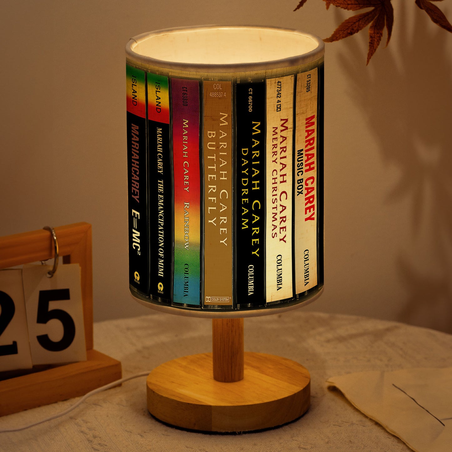 Retro Music Album Spine Fabric Lamp – A Tribute to Iconic Pop Classics