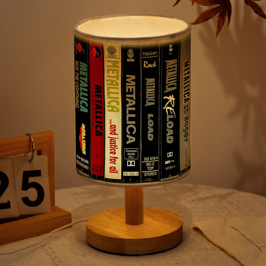 Metallica Album Spine Fabric Lamp – A Tribute to Heavy Metal Legends