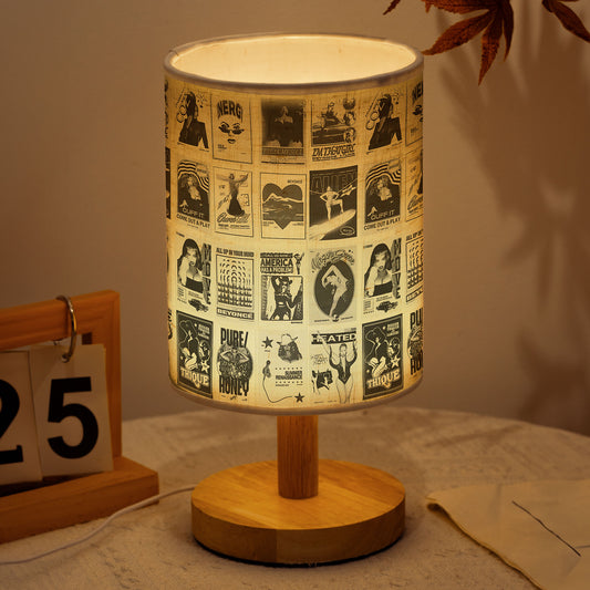Beyoncé Album Cover Collage Fabric Lamp – Vintage Music & Pop Art Decor